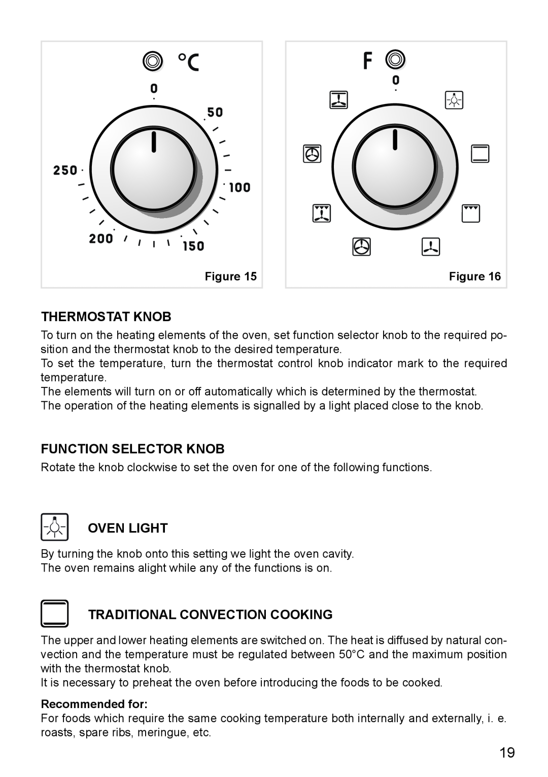 DeLonghi DE608MLH Thermostat Knob, Function Selector Knob, Oven Light, Traditional Convection Cooking, Recommended for 