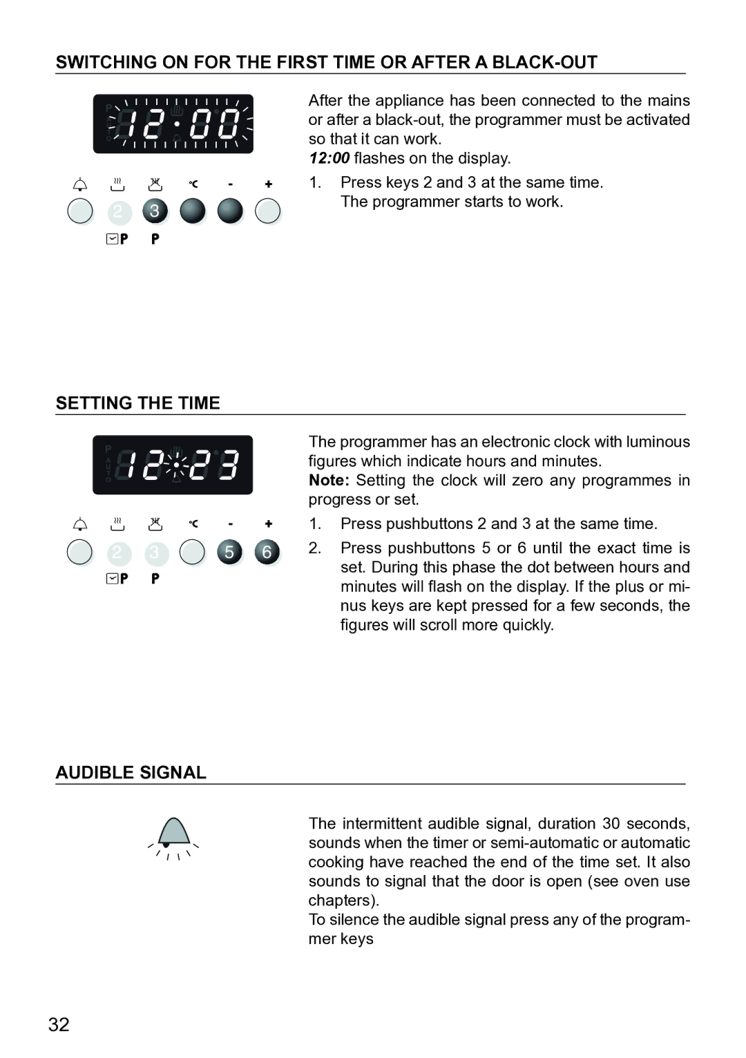 DeLonghi DE609MP manual Audible Signal, Figures will scroll more quickly 