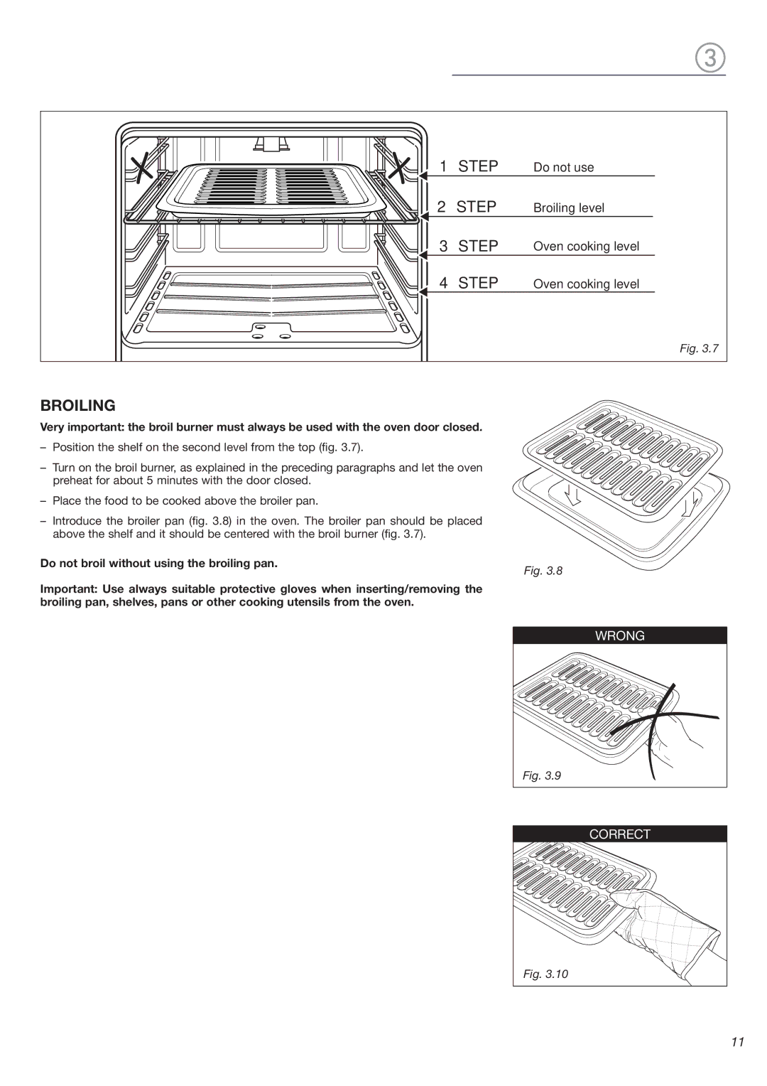 DeLonghi DEBIG 24 SS warranty Broiling 