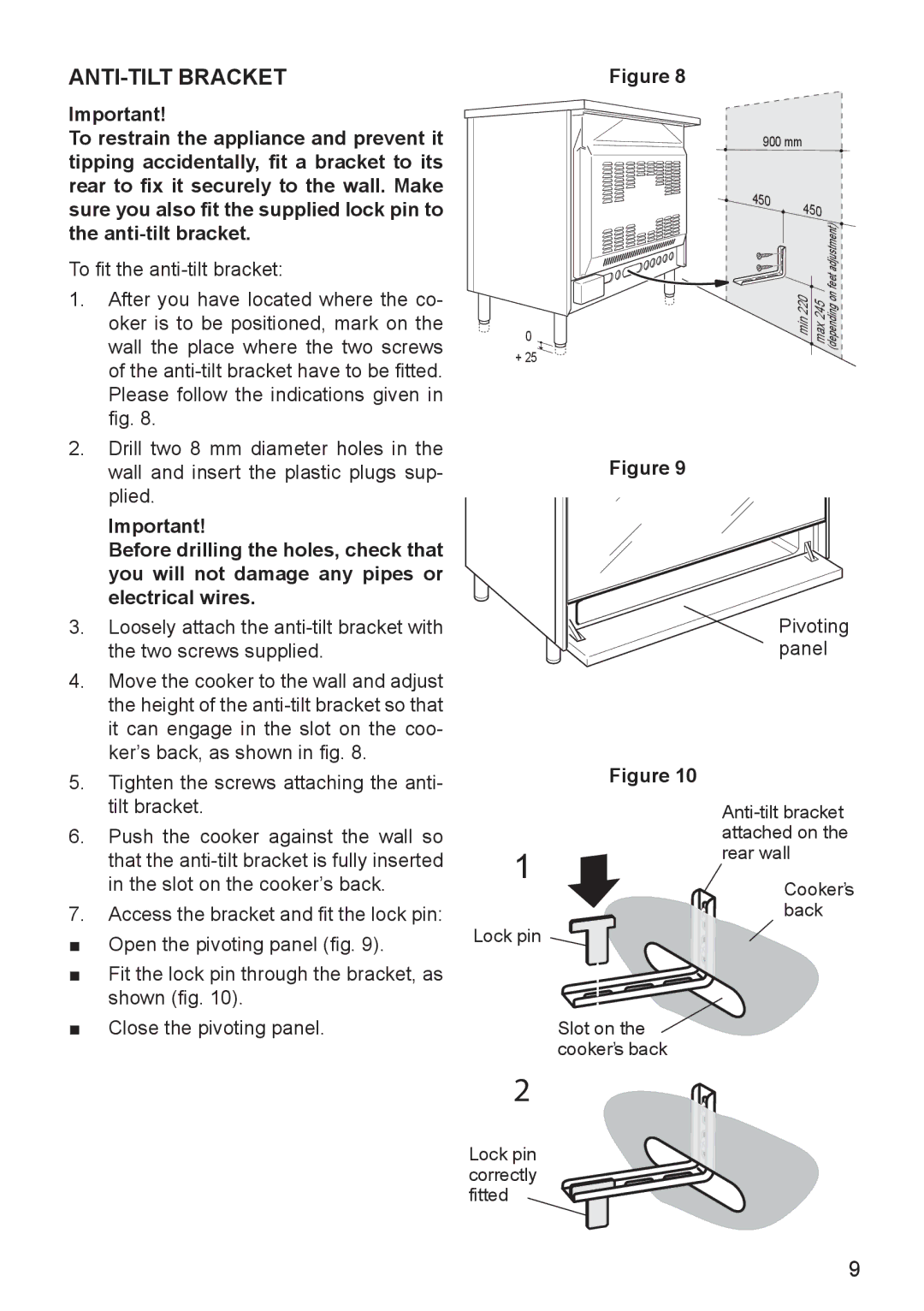 DeLonghi DEF905E manual ANTI-TILT Bracket 