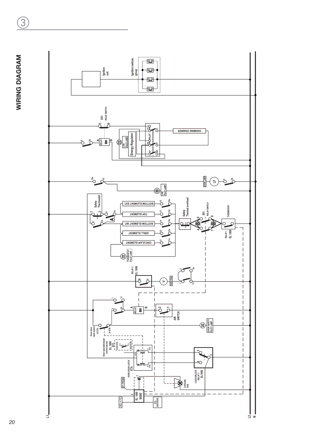 DeLonghi DEGESC24SS installation instructions Wiring Diagram, Energy Regulator 