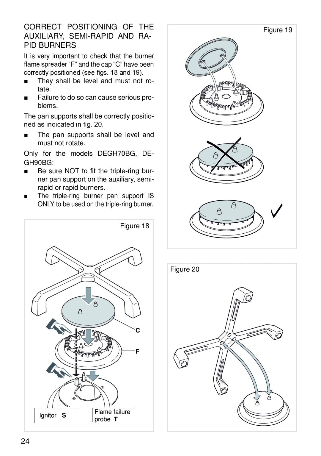 DeLonghi DEGH60BG, DEGH70BG, DEGH90BG manual 