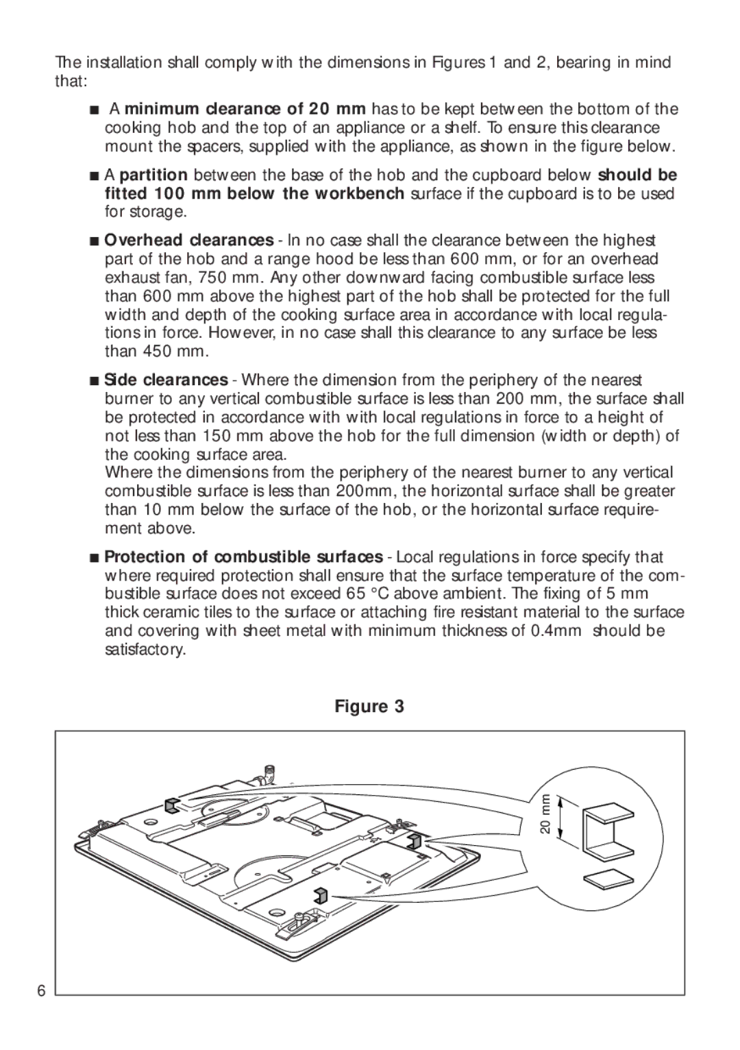 DeLonghi DEGH60WT, DEGH60ST manual 20 mm 