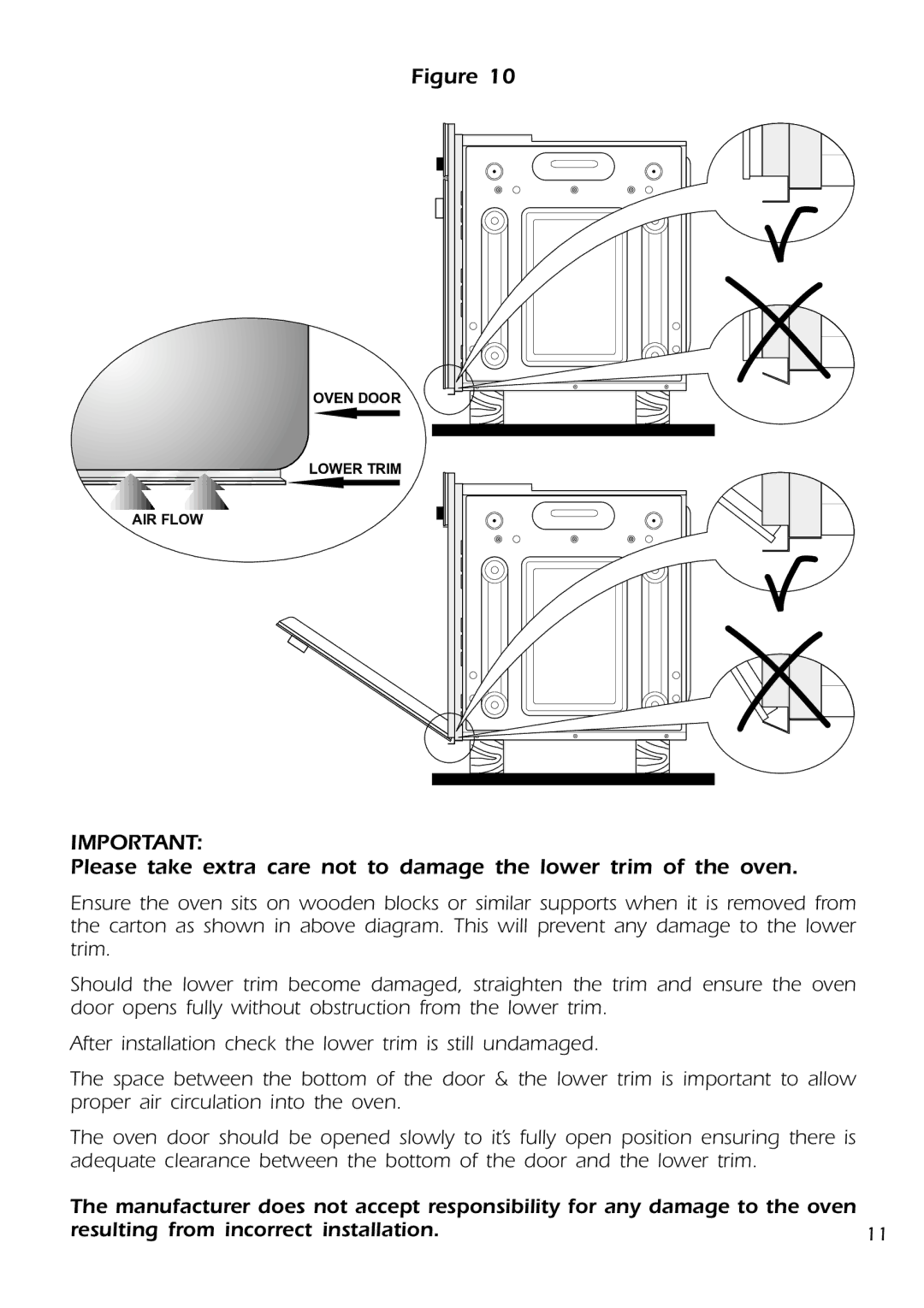 DeLonghi DMFPSII manual Oven Door Lower Trim AIR Flow 