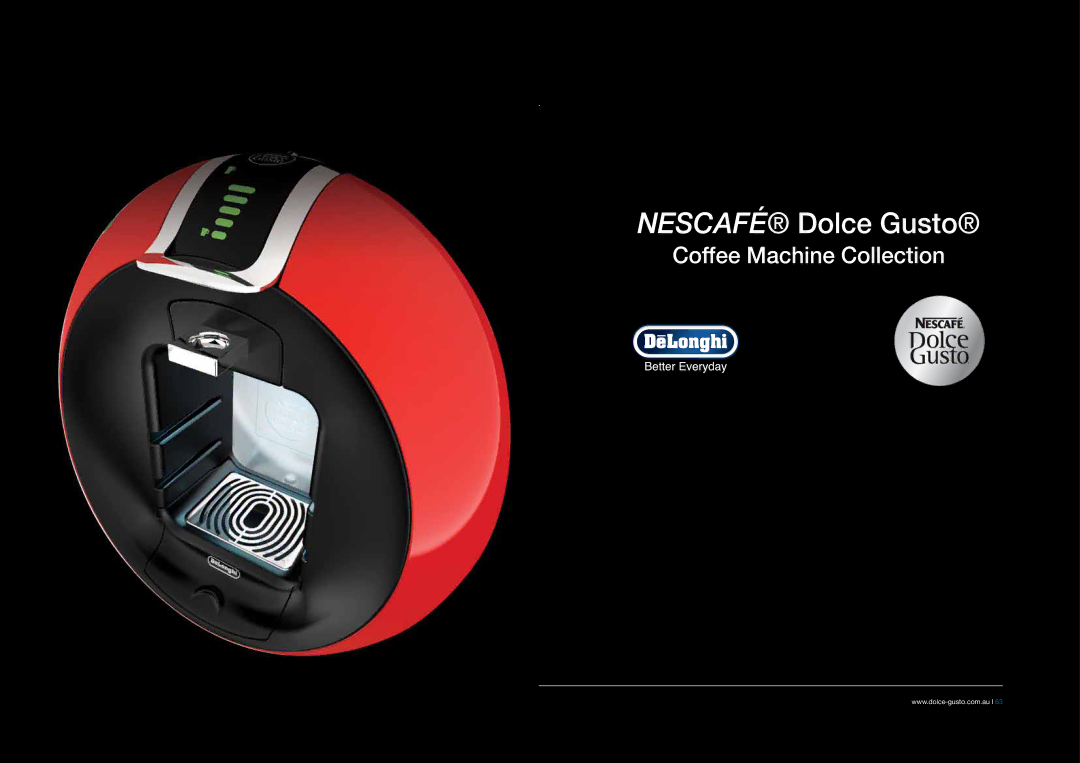 DeLonghi EABI6600 manual Nescafé Dolce Gusto 