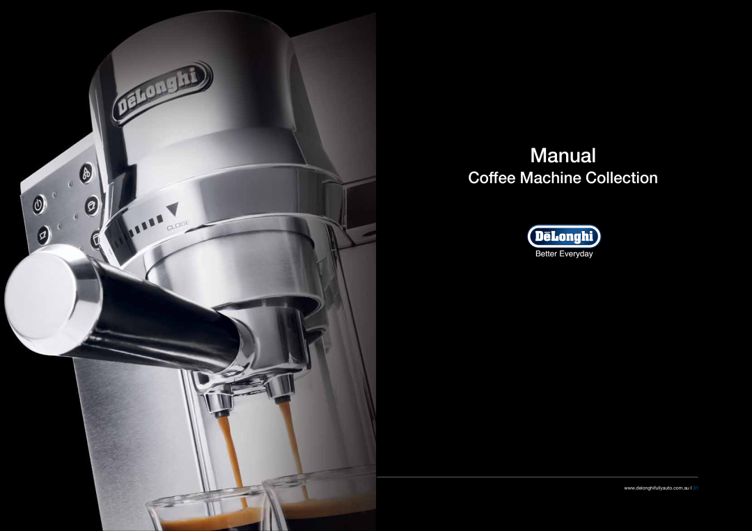 DeLonghi EABI6600 manual Manual, Coffee Machine Collection 
