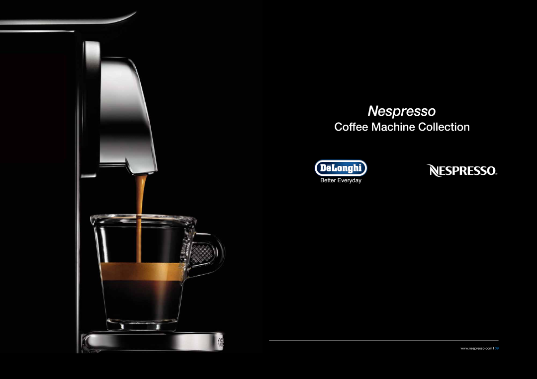 DeLonghi EABI6600 manual Nespresso, Coffee Machine Collection 