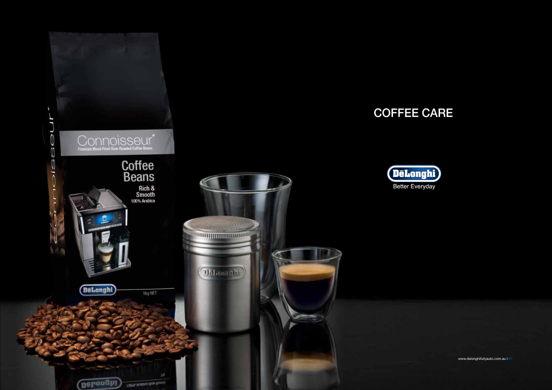 DeLonghi EABI6600 manual Coffee Care 