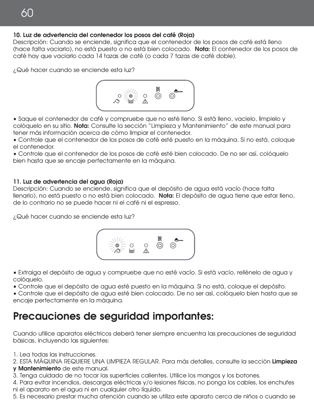 DeLonghi EAM4000 Series instruction manual Precauciones de seguridad importantes 