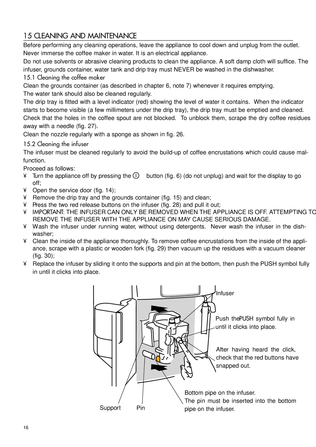 DeLonghi EAM4500 manual Cleaning and Maintenance 