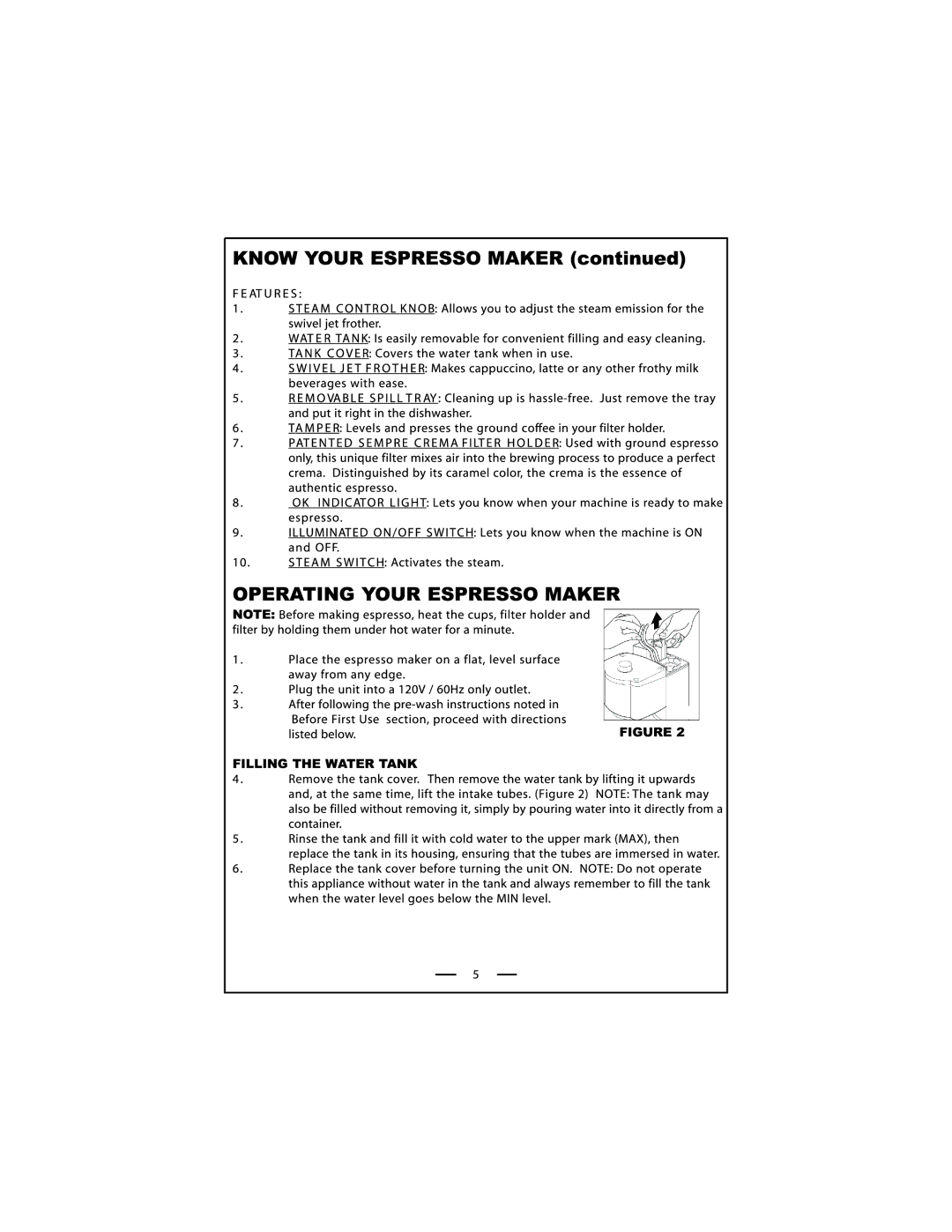 DeLonghi EC 140 Series manual 