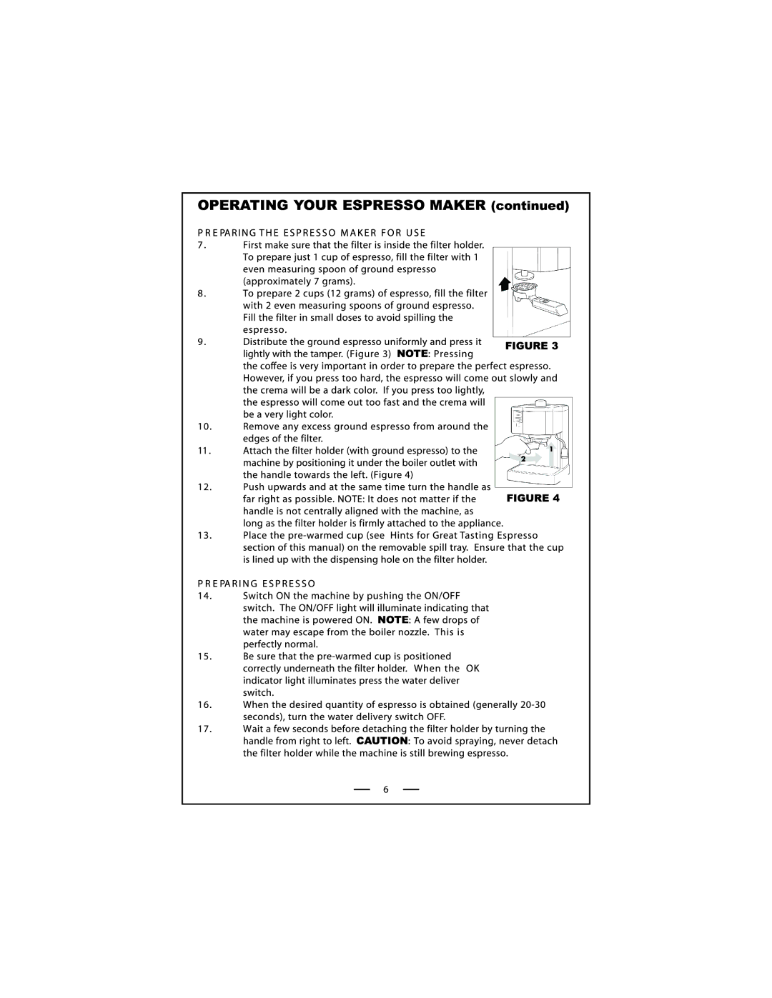 DeLonghi EC 140 Series manual 