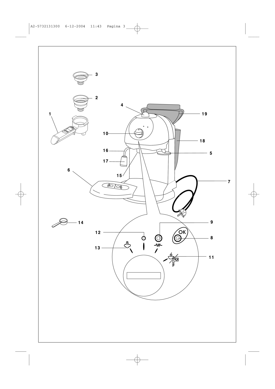 DeLonghi EC190 200 GB manual A2-5732131300 12-2004 1143 Pagina 