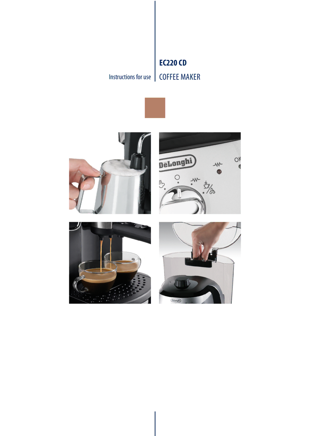 DeLonghi EC220 CD manual 