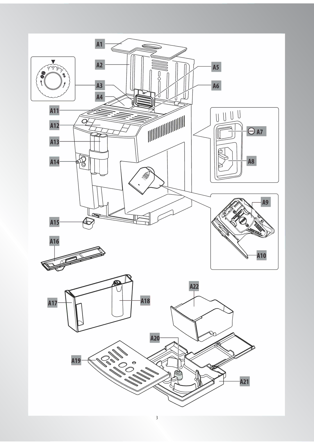 DeLonghi ECAM26455 manual A12 A13 A14 A15 