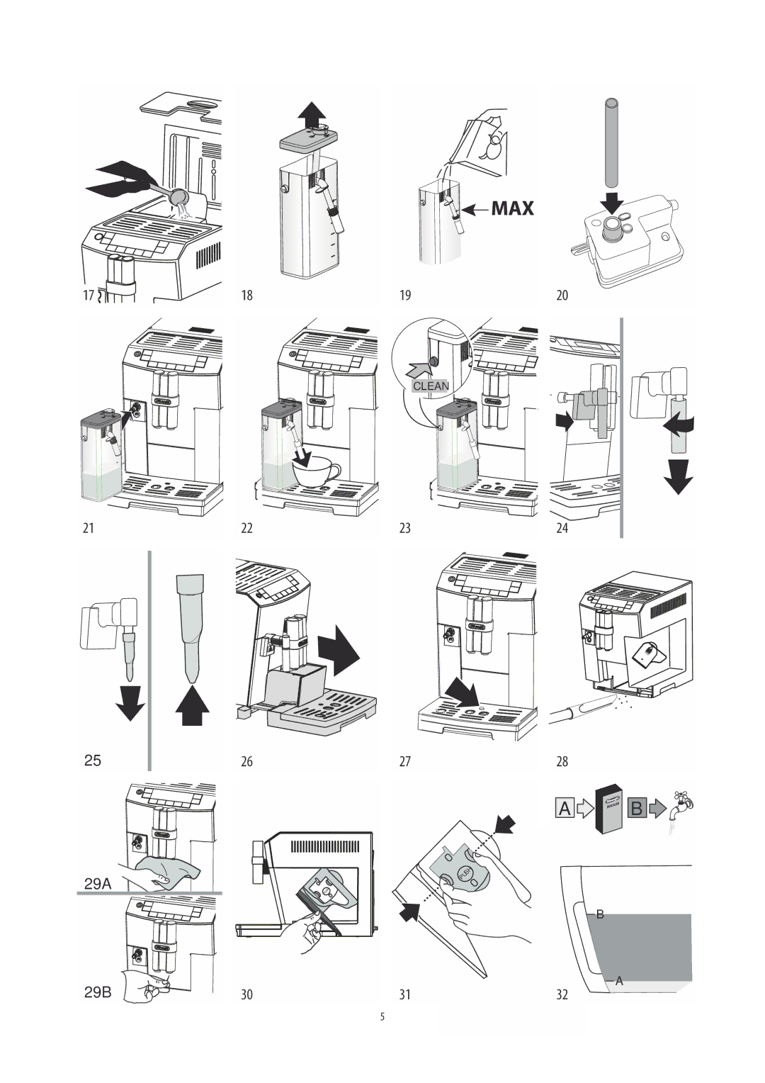 DeLonghi ECAM26455 manual 29A 29B, 2324 2728, 3132 