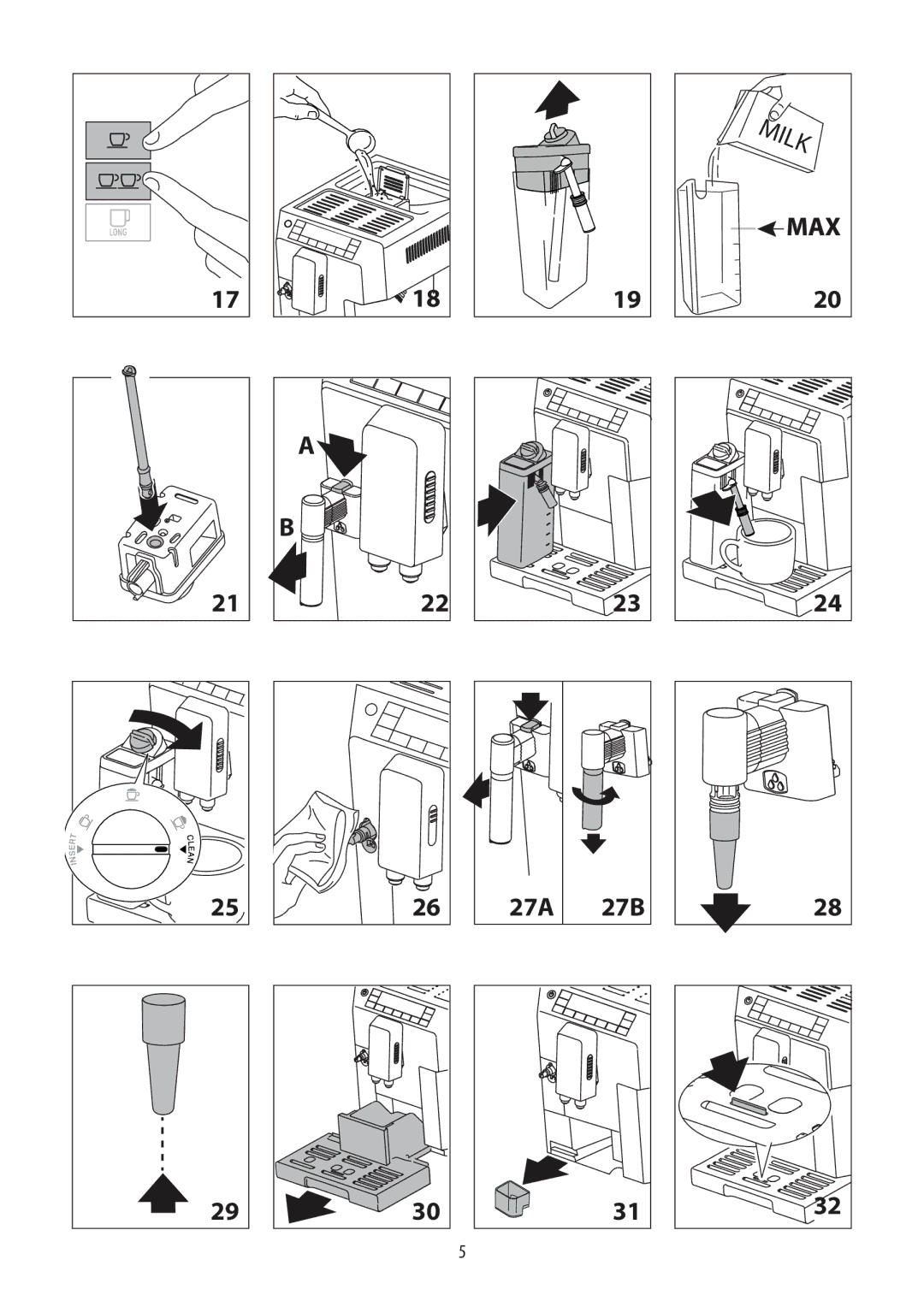 DeLonghi ECAM45.760 manual 27A 27B 