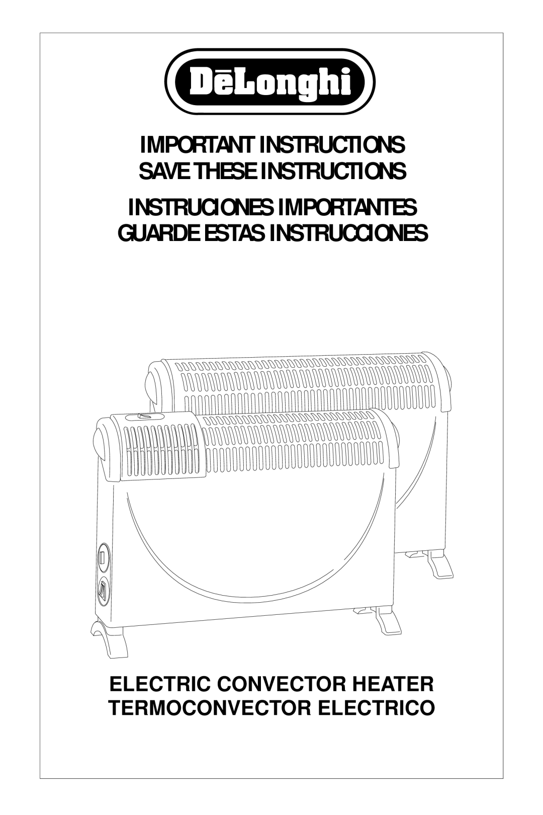 DeLonghi Electric Convector Heater manual 