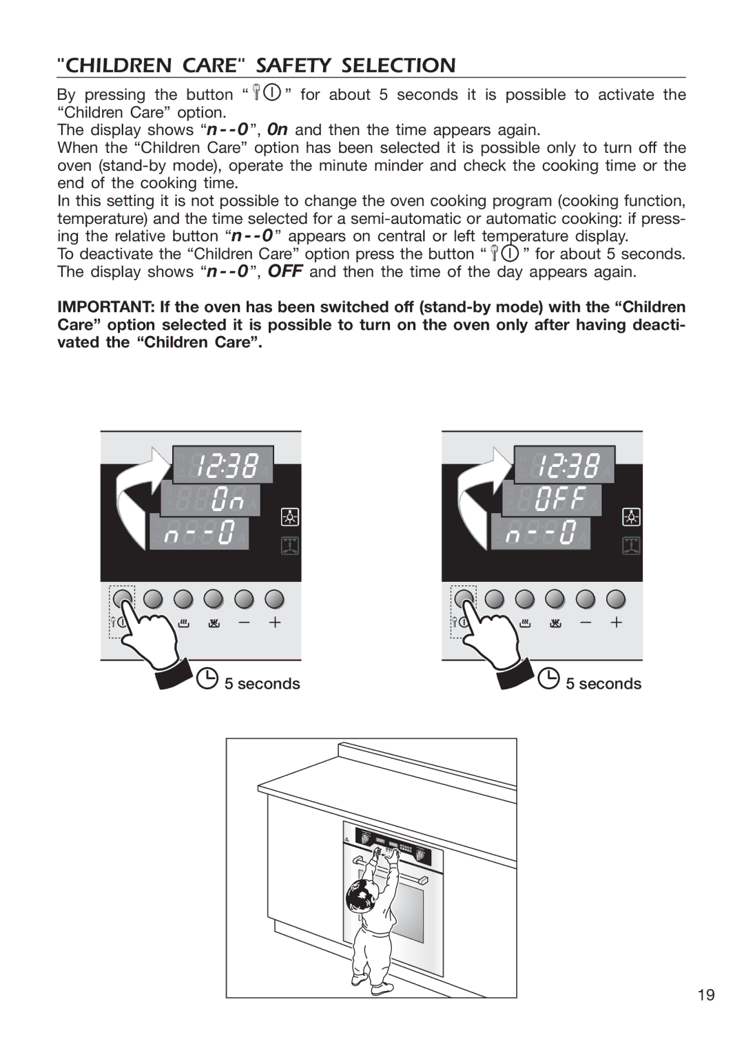 DeLonghi EMFPS 60 B manual Children Care Safety Selection 