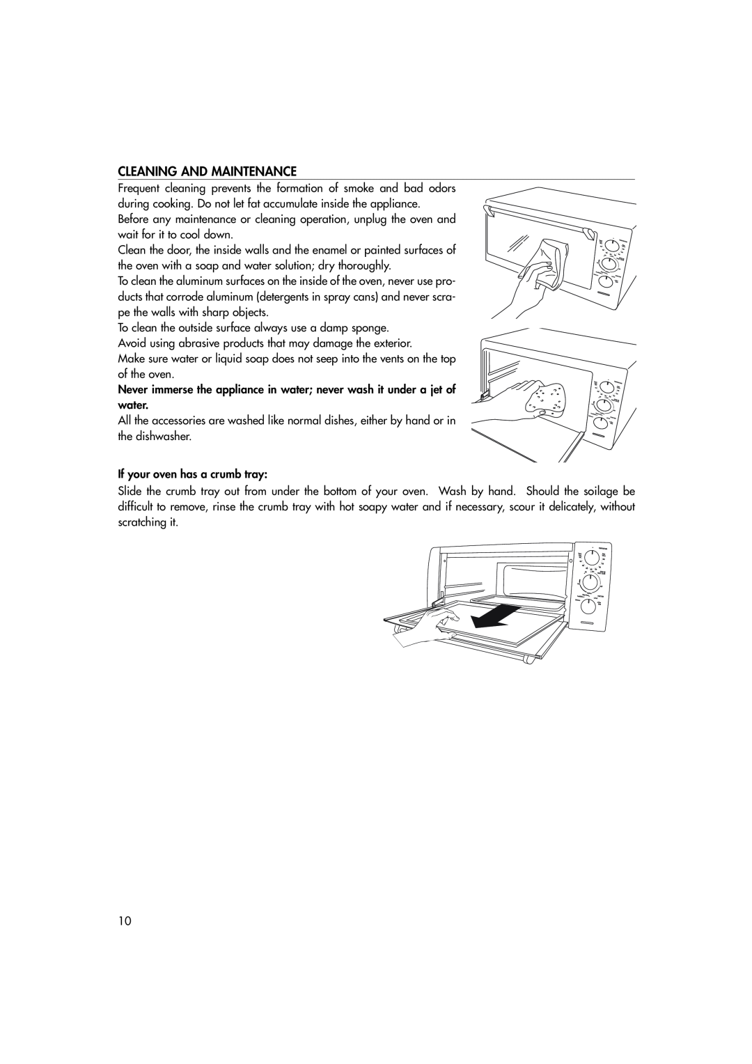 DeLonghi EO1270 B manual Cleaning And Maintenance 
