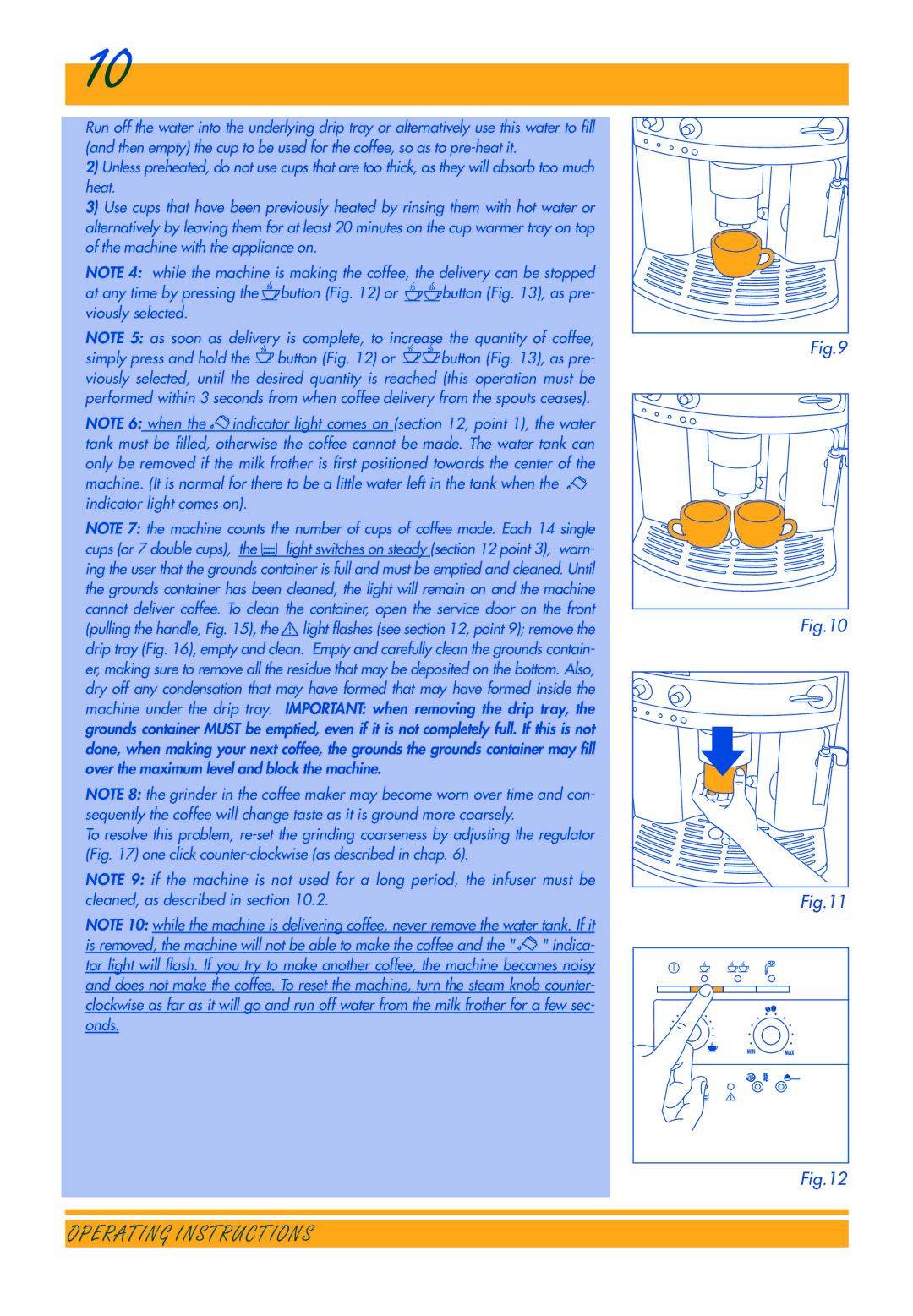 DeLonghi ESAM3300 manual Operating Instructions 