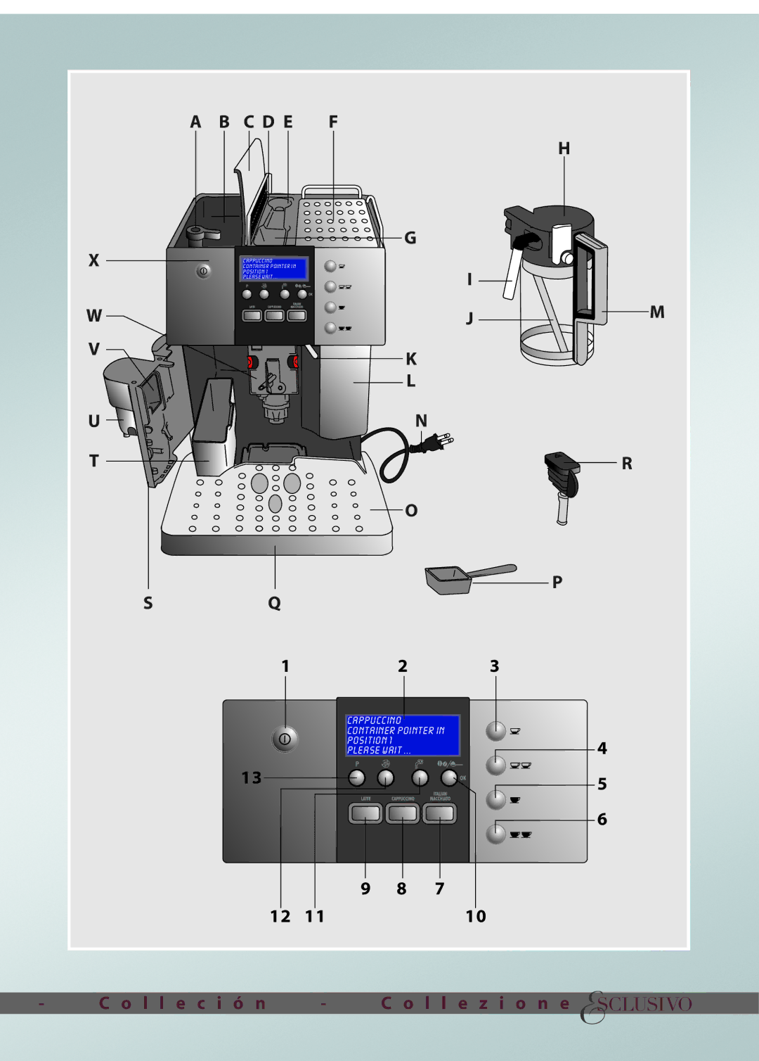 DeLonghi ESAM6600 manual L l e c i ó n L l e z i o n e 