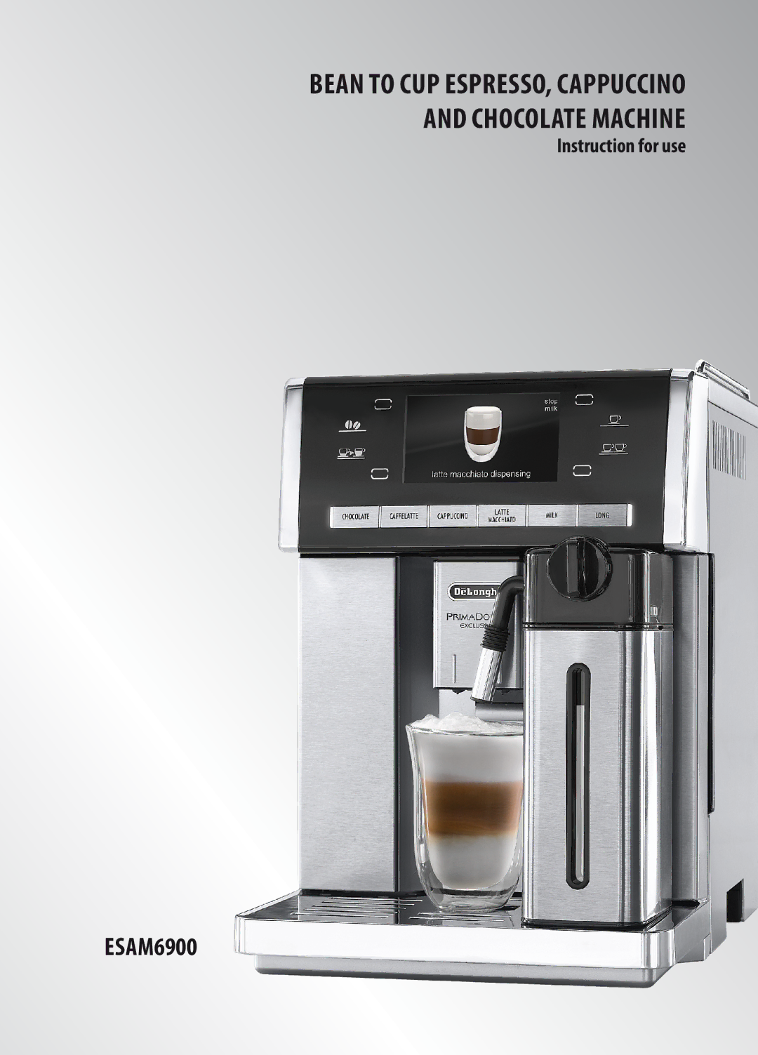 DeLonghi ESAM6900 manual 