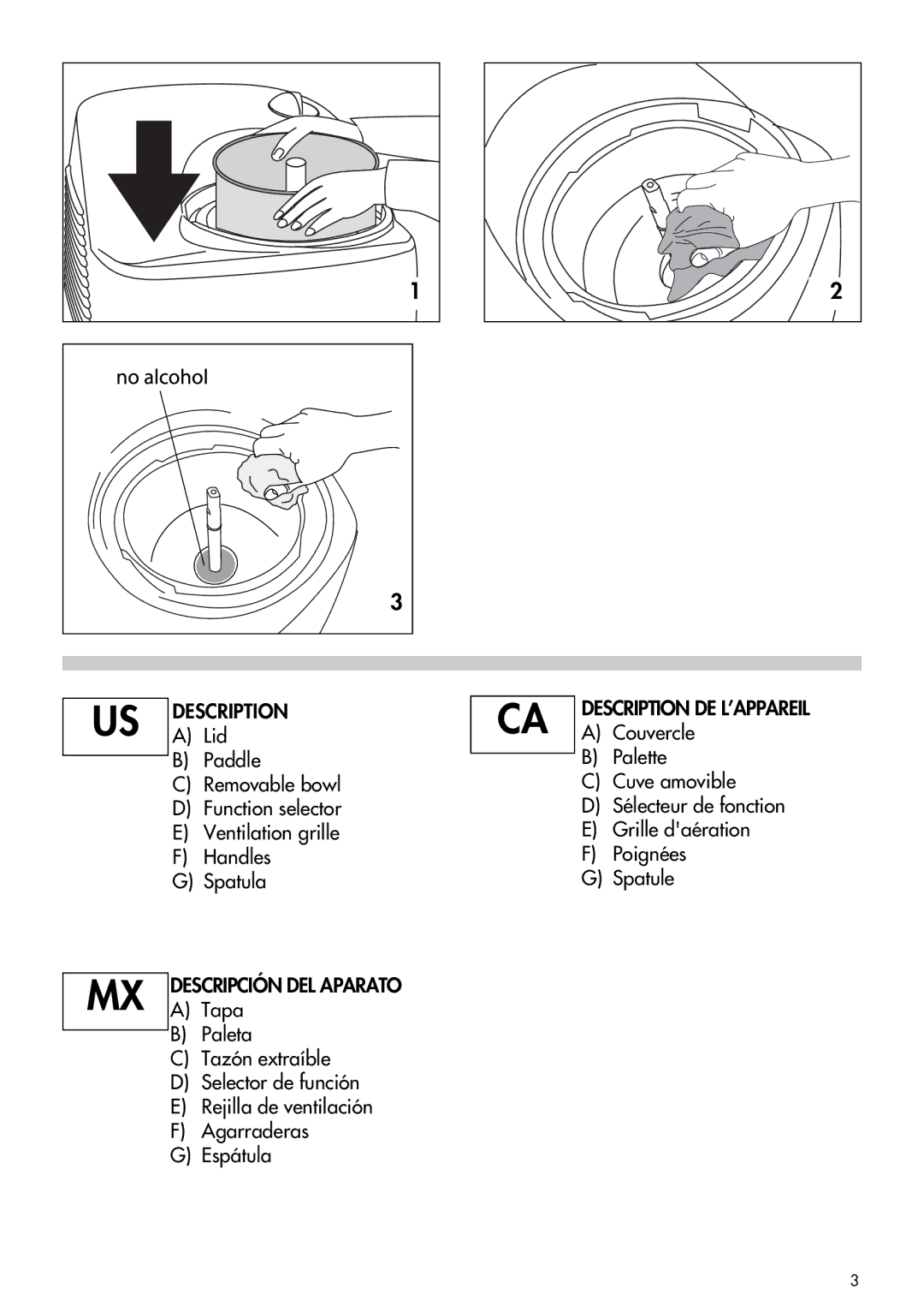 DeLonghi GM6000 manual Description, Descripción DEL Aparato 