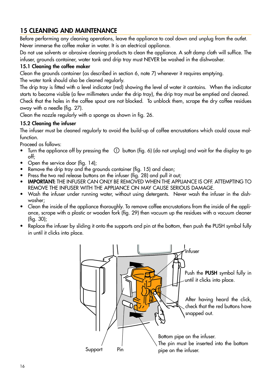 DeLonghi HKKMDI003 manual Cleaning and Maintenance 