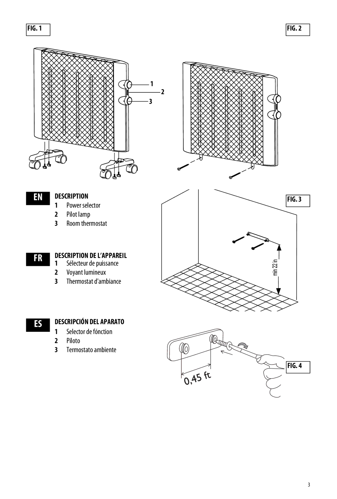 DeLonghi HMP1500 manual Description 