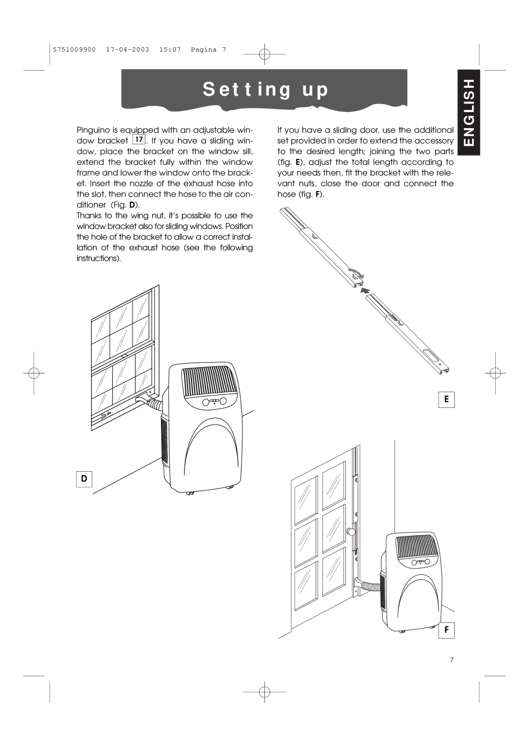 DeLonghi Pac 1000 manual T t i n g u p 