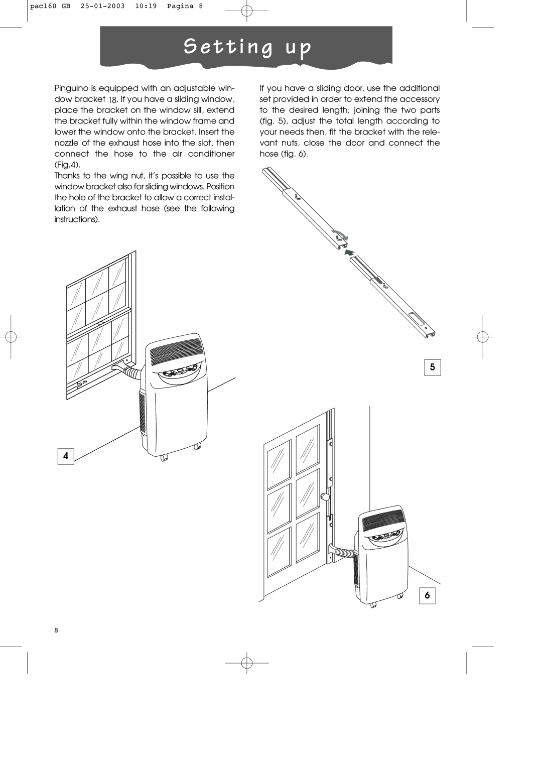 DeLonghi PAC160 manual T t i n g u p 