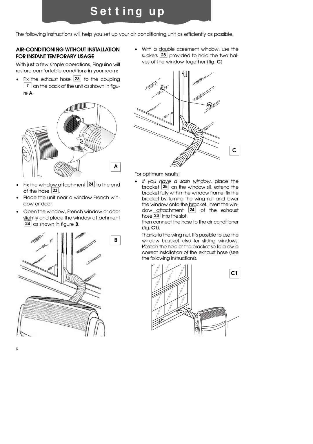 DeLonghi PAC60 manual T t i n g u p 