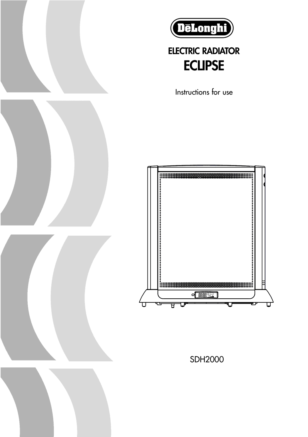 DeLonghi SDH2000 manual Eclipse 