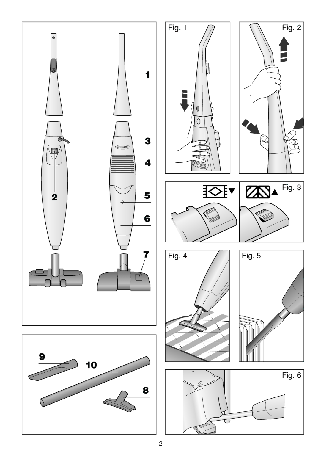 DeLonghi Upright Vacuum Cleaner manual 