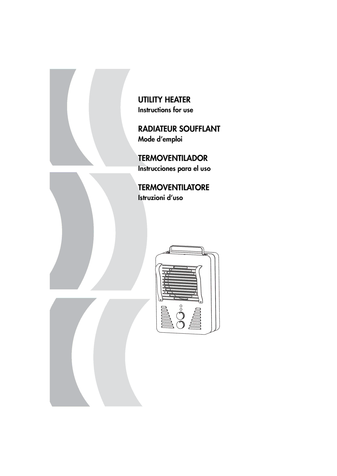 DeLonghi Utility Heater manual 