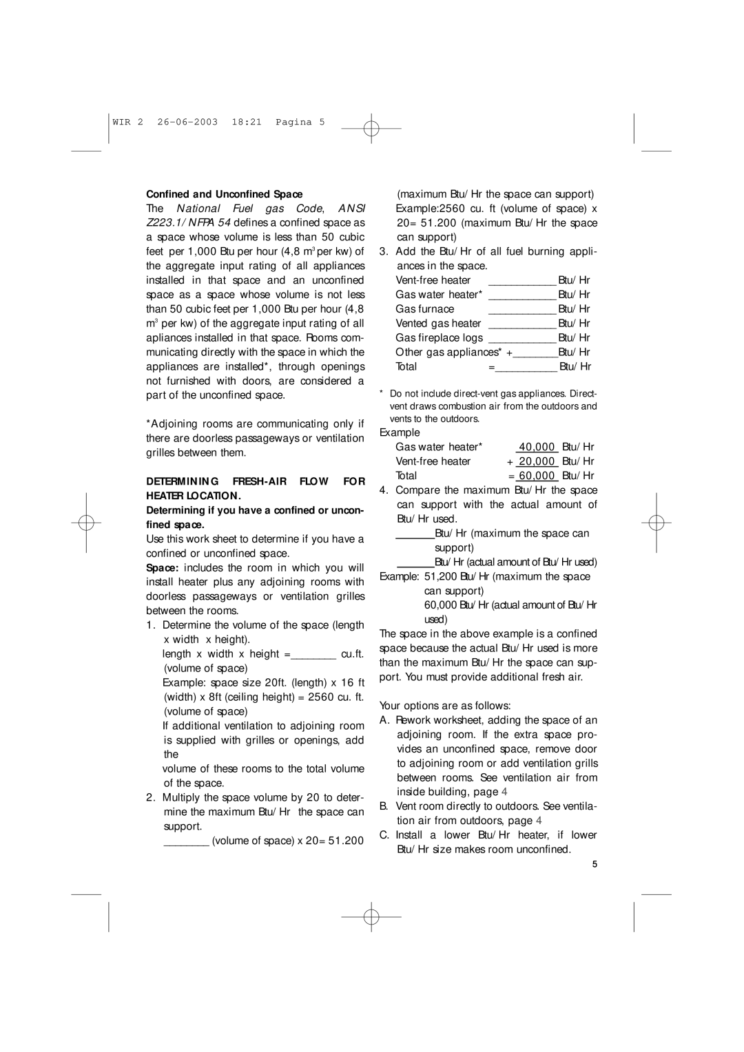 DeLonghi WIR2, WIR1 manual 