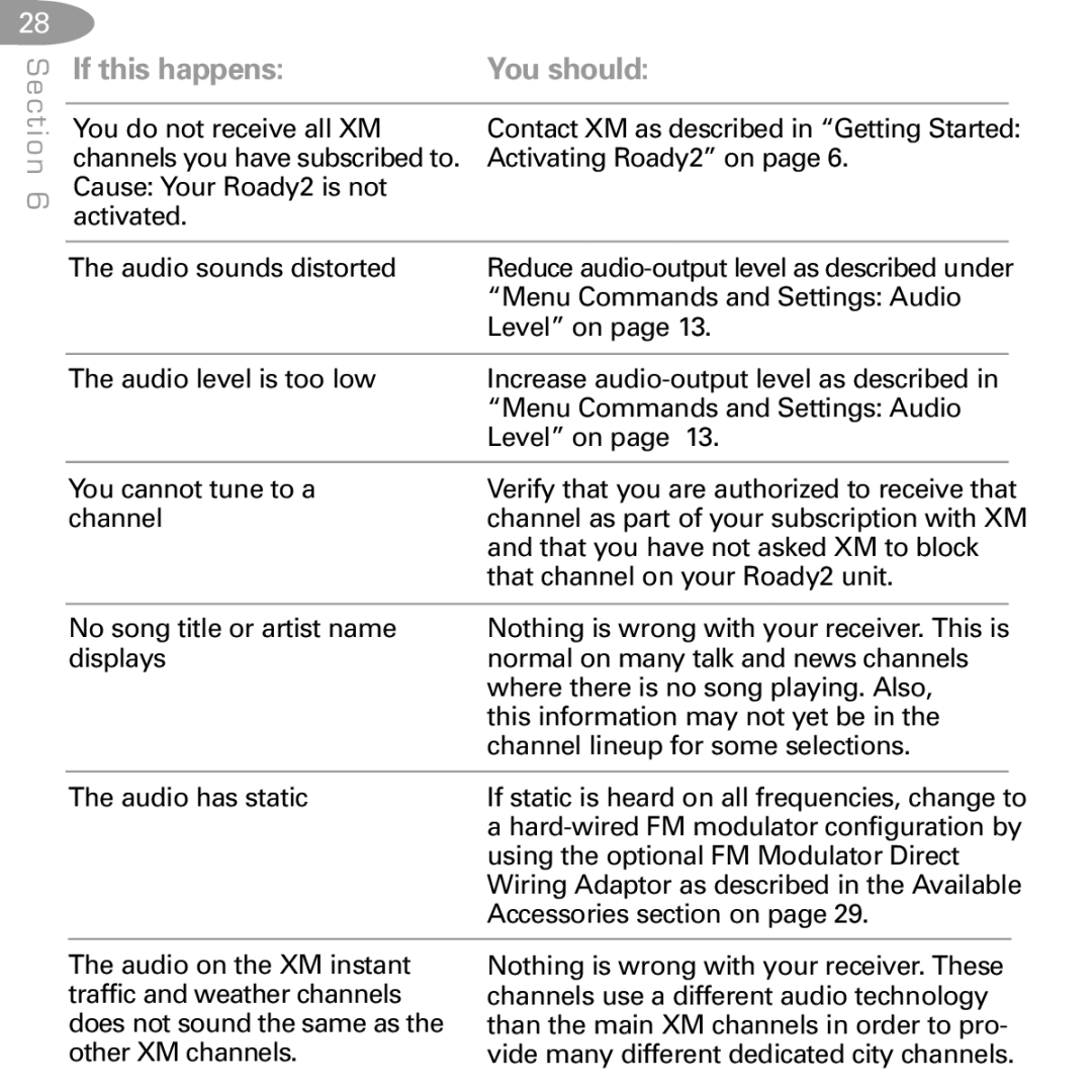 Delphi SA10085 manual If this happens You should 