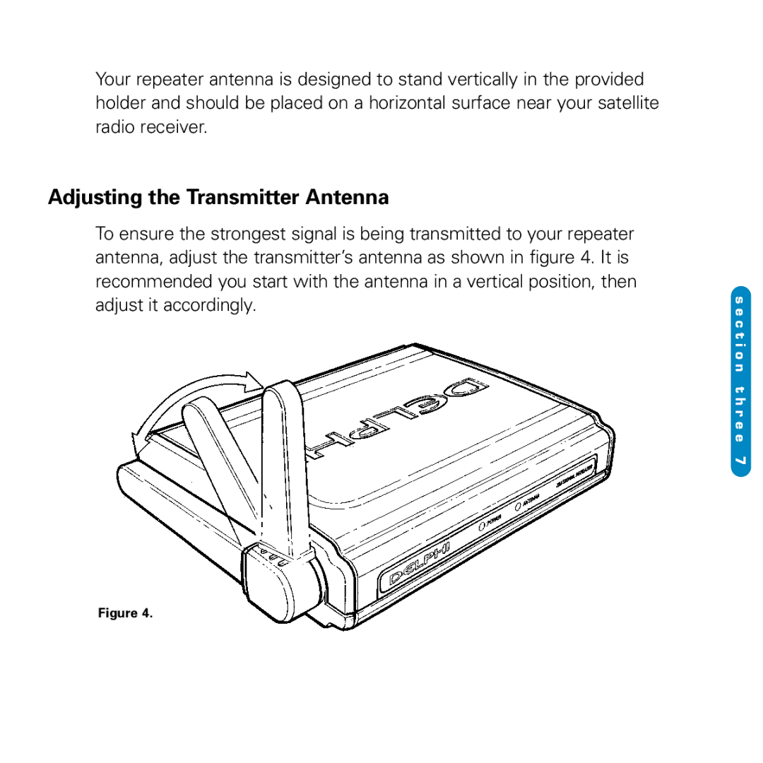 Delphi SA10116-11B1 manual Adjusting the Transmitter Antenna 