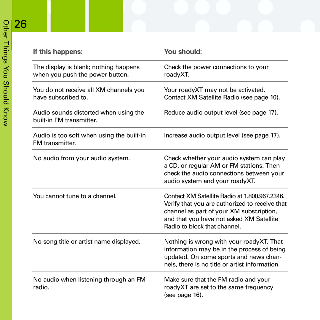 Delphi SA10201 manual If this happens You should 