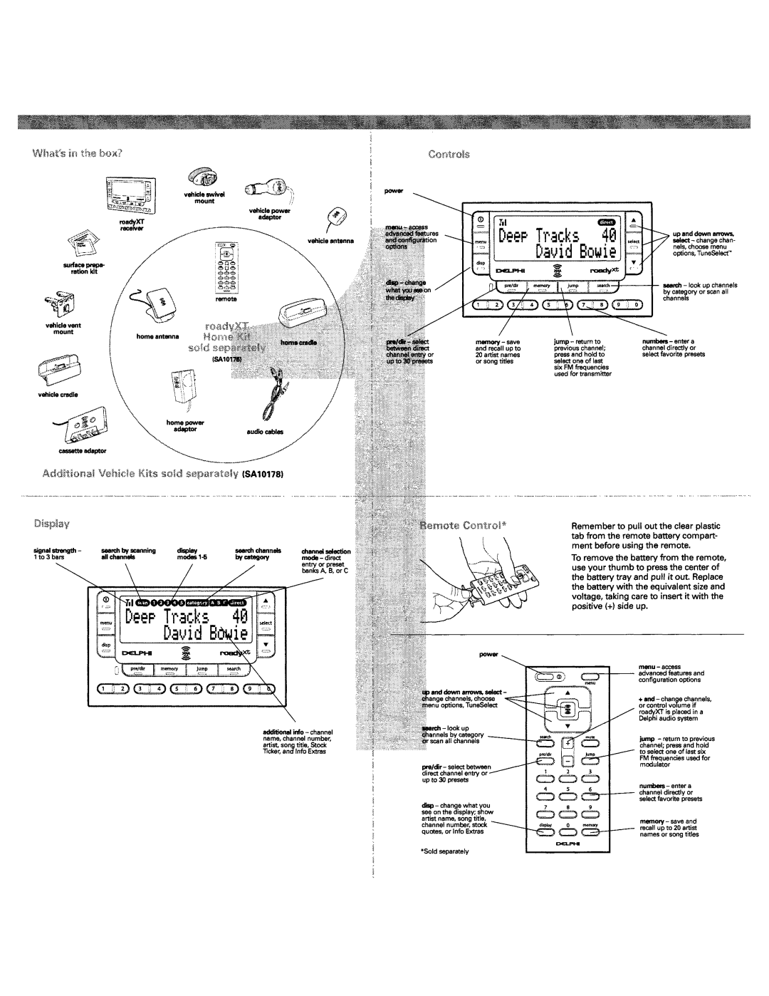 Delphi SA10201 manual ~1~.-J 