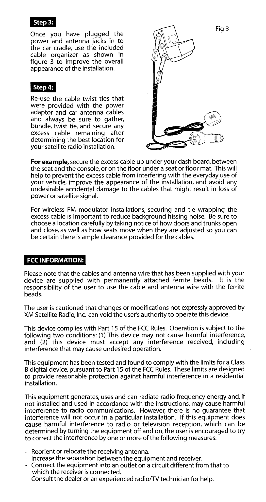 Delphi SA10201 manual Fcc Information 