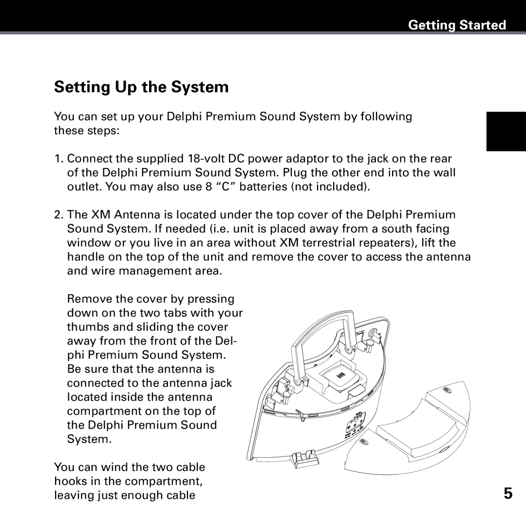 Delphi SA10221 manual Setting Up the System 