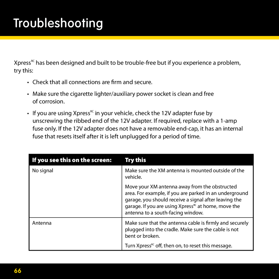 Delphi SA10316 manual Troubleshooting 