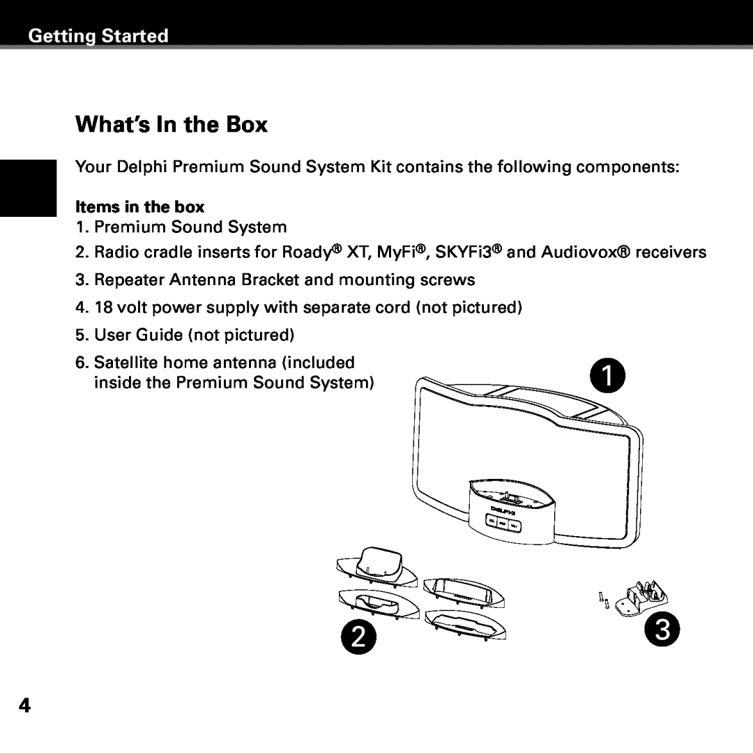 Delphi SKYFI3 manual What’s In the Box, Getting Started 