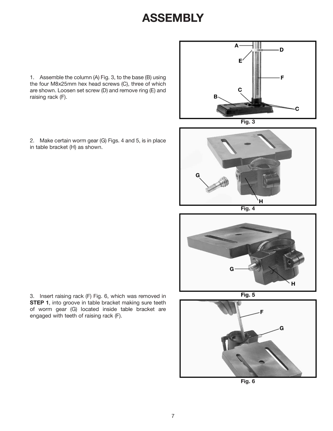 Delta 11-990 instruction manual Assembly 