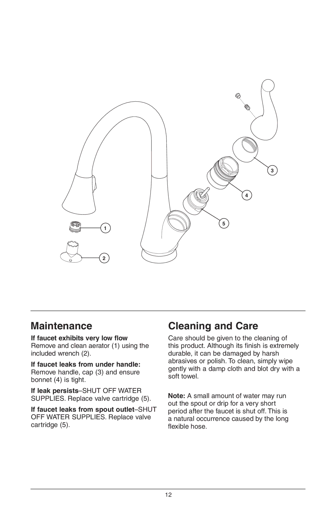 Delta 16968-DST Series manual Maintenance Cleaning and Care 