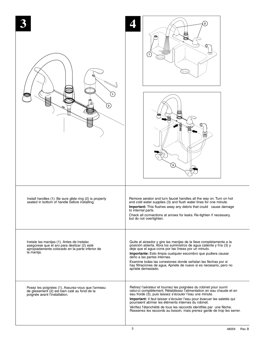 Delta 21911 Series manual Une flèche 