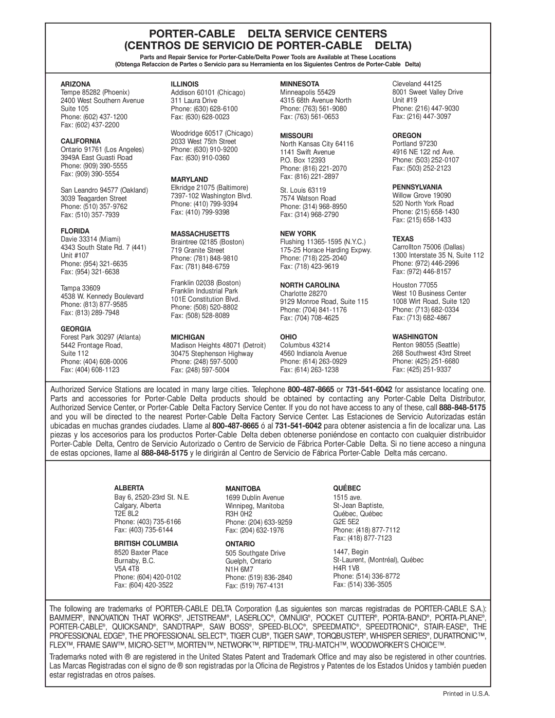 Delta 22-540 instruction manual Maryland 