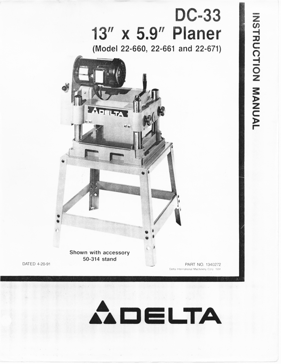 Delta 22-660, 22-671, 22-661 manual 